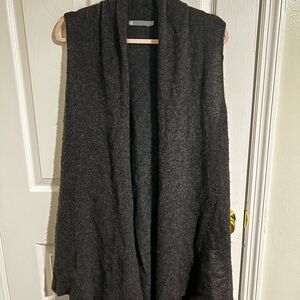 Charcoal Gray 100% Cashmere Topper